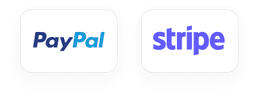 Paypal and stripe logo